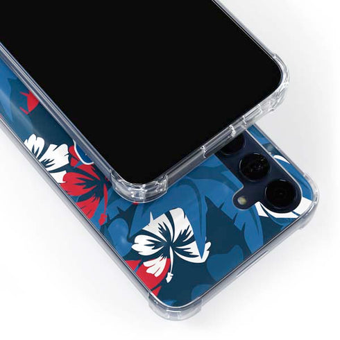 NFL Buffalo Bills Tropical Print Galaxy A35 5G Clear Case